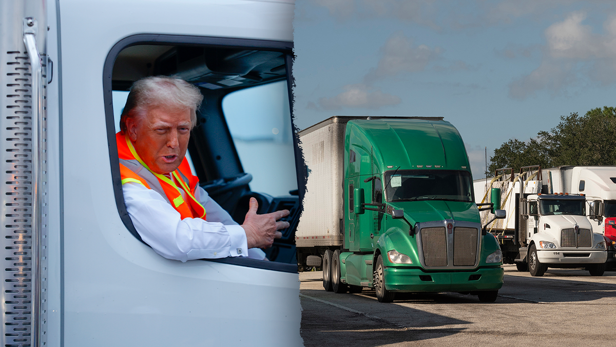 Trump and semi-trucks