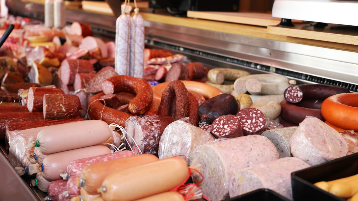 A variety of sausage products.