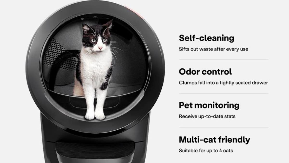 The Whisker Litter-Robot 4 is an automatic litter container known for its sleek design, quiet cognition and beardown odor control.