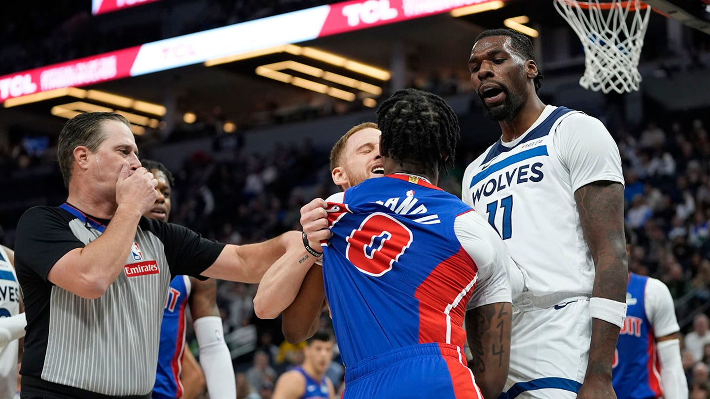 pistons twolves brawl