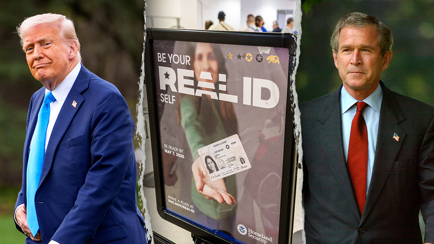 trump real id bush getty