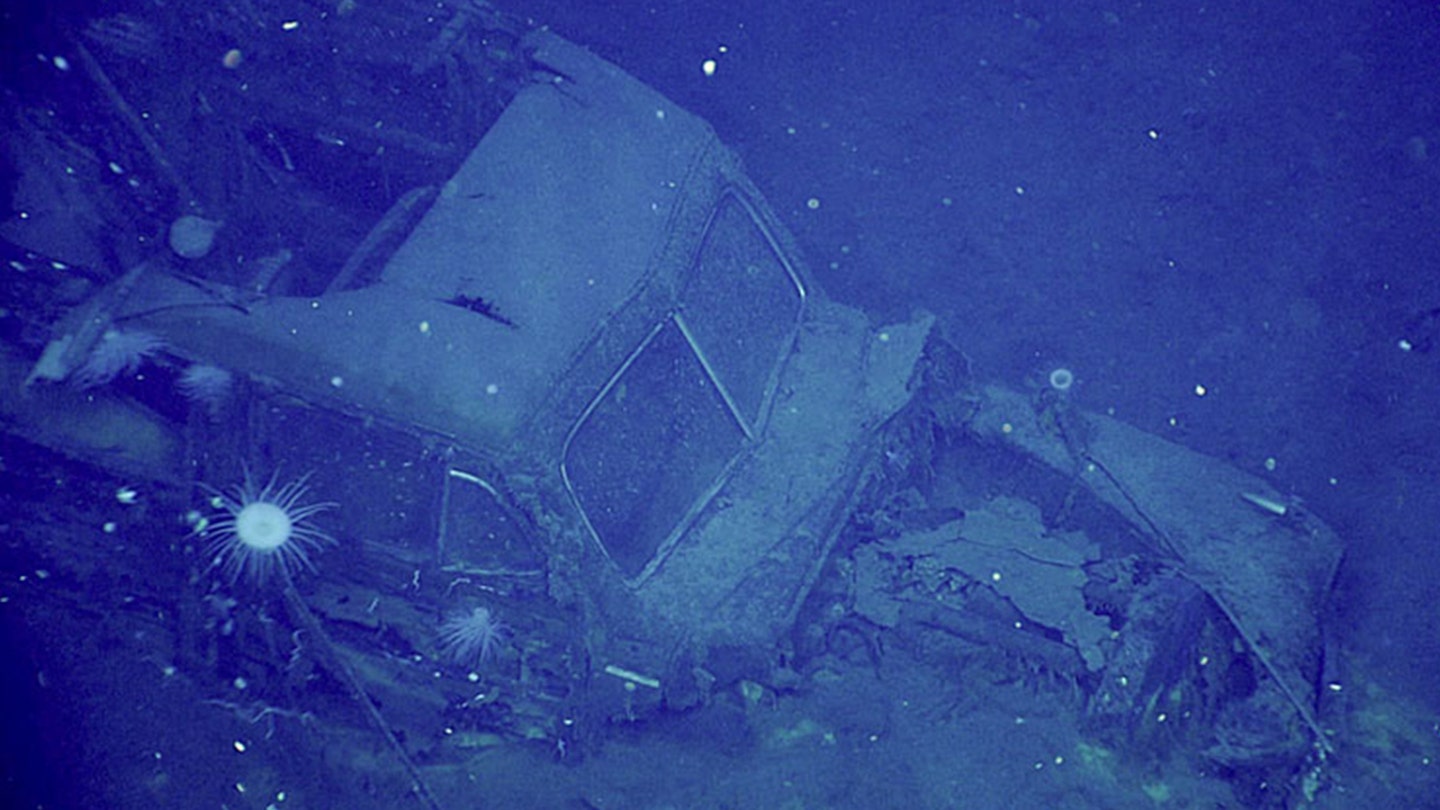vintage ford car world war 2 shipwreck