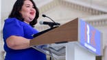 ARLINGTON, VA - JUNE 06:  Greisa Martinez Rosas, Deputy Executive Director, United We Dream, speaks during a Remembrance and Celebration of the Life &amp; Enduring Legacy of Robert F. Kennedy event taking place at Arlington National Cemetery on June 6, 2018 in Arlington, Virginia.  (Photo by Leigh Vogel/Getty Images for RFK Human Rights  )