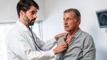 Man at heart doctor