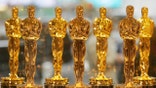 Oscar statues lined up