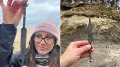 Beach walk by man, woman yields ancient weapon discovery bearing 'secrets' from the past