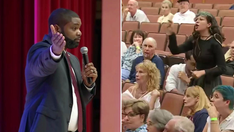 Florida protester screams at Rep. Byron Donalds during tense town hall