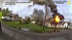 Dramatic bodycam footage captures police rescue of trapped firefighter from Illinois house explosion