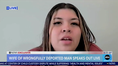 Kilmar Garcia's wife refuses to answer question about getting order of protection against husband