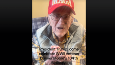World War II veteran who's turning 104 goes viral with birthday request for Trump