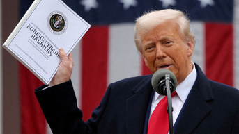Trump fires back at reporter's question about how he 'chickens out' tariff threats - Fox News