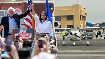 'Champagne socialists' Sanders and AOC spotted boarding private jet on 'Fighting Oligarchy' tour