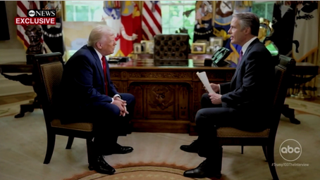 Trump offers this blunt reply to ABC News reporter in contentious interview