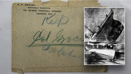 Ominous letter written by 'prophetic' Titanic passenger sells for shocking six-figure sum at auction