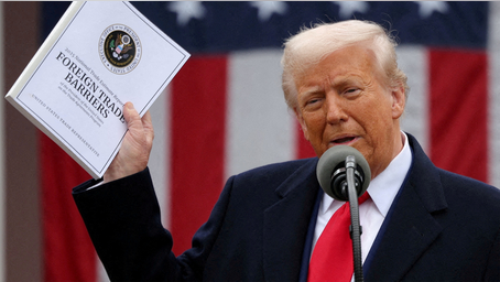 Trump blasts 'nasty' question from Oval Office reporter on whether he always 'chickens out' on tariffs