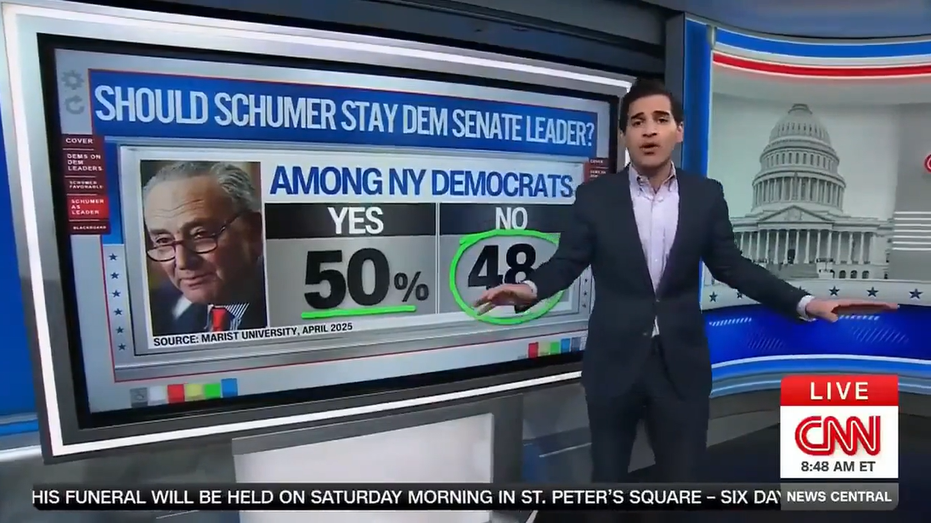 CNN analyst shocked by Schumer's 'almost unfathomable' favorability drop, 'screams' primary challenge
