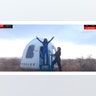 Aisha Bowe steps out of Blue Origin hatch