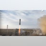 Blue origin rocket in flight