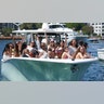 Women in bikinis celebrate spring break in Florida.