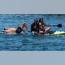 Spring breakers on the lake in Florida.
