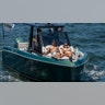 Spring breakers on a boat ride in Florida.