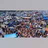 Spring breakers crowd the shore in Florida.