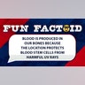 Blood is produced in bone marrow because the location protects blood stem cells from harmful UV rays