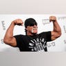 Hulk Hogan poses