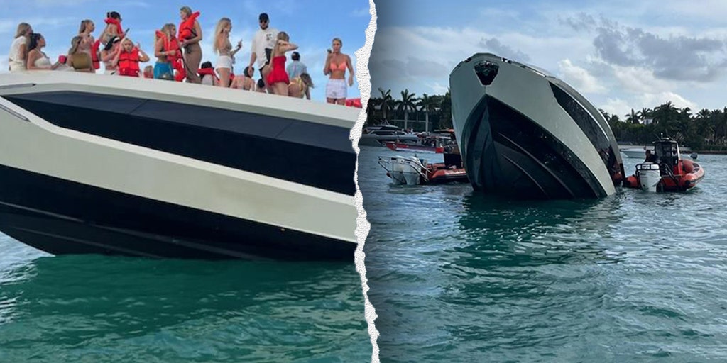 Luxury Lamborghini yacht sinks off Miami Beach, 32 passengers