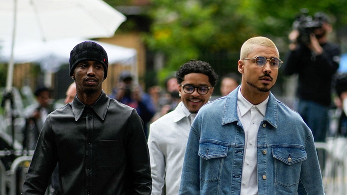 P. Diddy's sons show up to the courthouse for his trial.