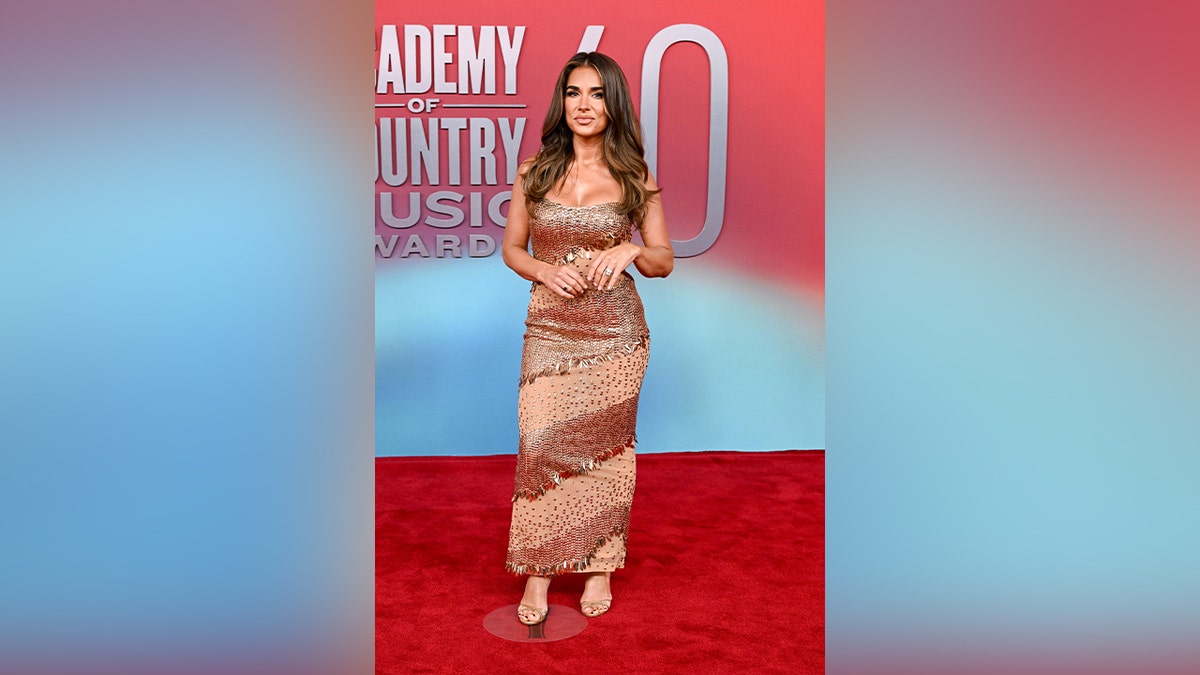 Jessie James Decker on the red carpet at the ACMS