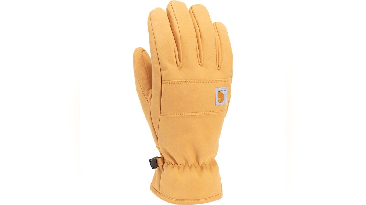 Carhartt's insulated gloves are built for warmth and durability and make a practical gift for under $50.
