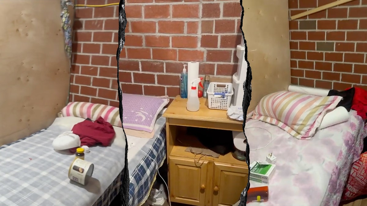 Beds form inside the brothel
