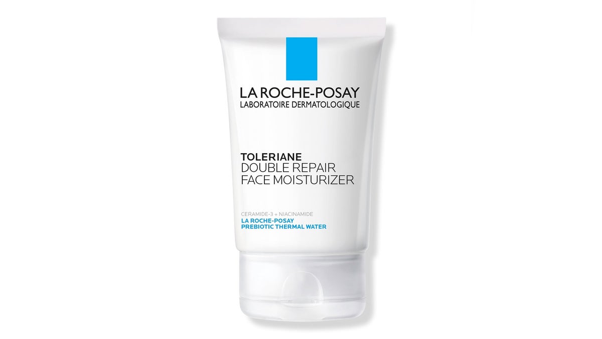 La Roche-Posay在白色背景上保湿瓶