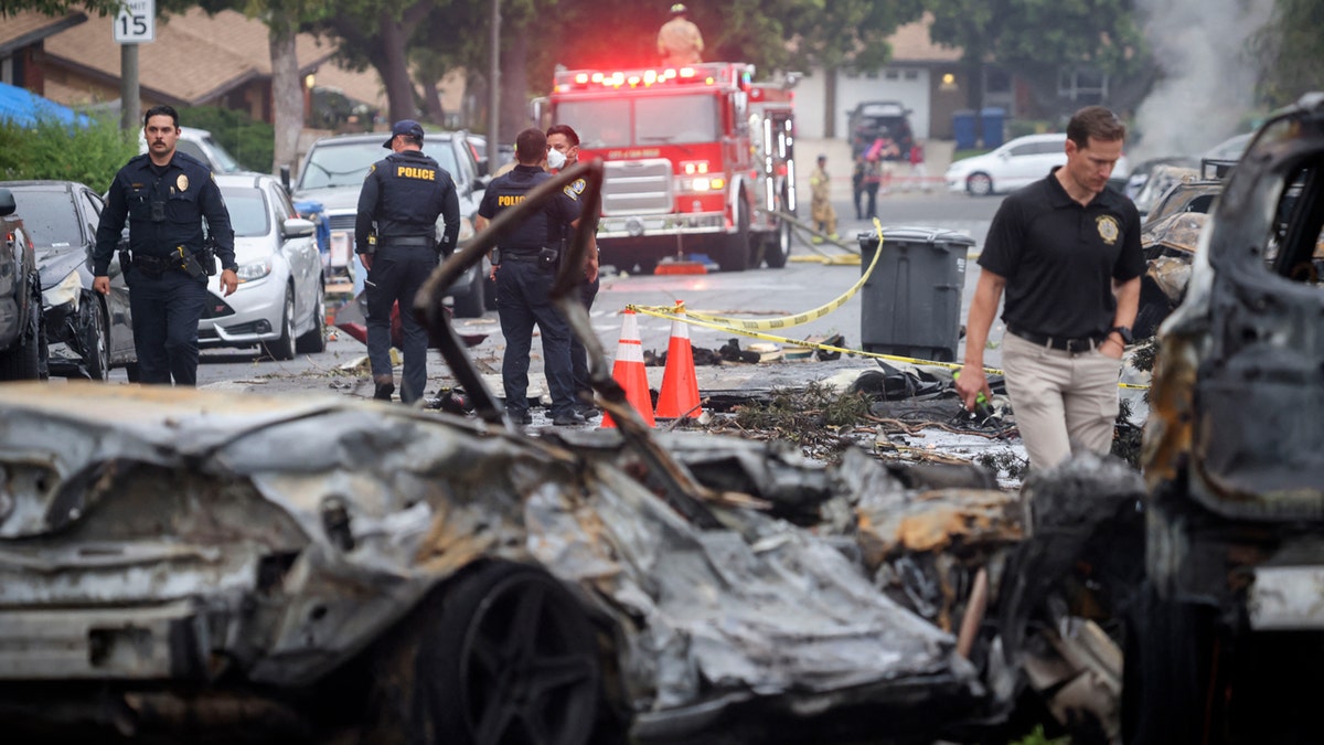 San Diego plane crash scene
