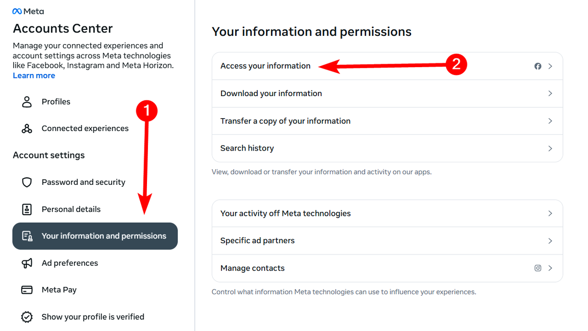 facebook access 4