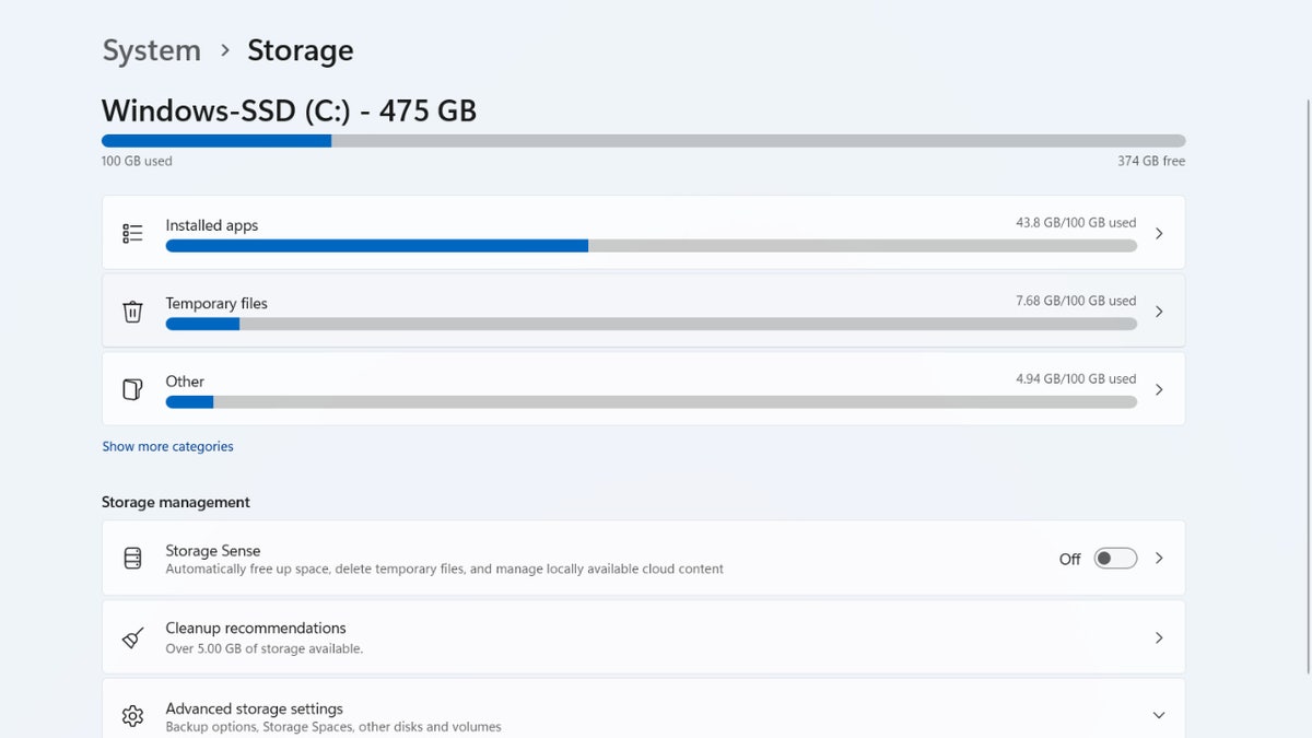 Free up PC space 5