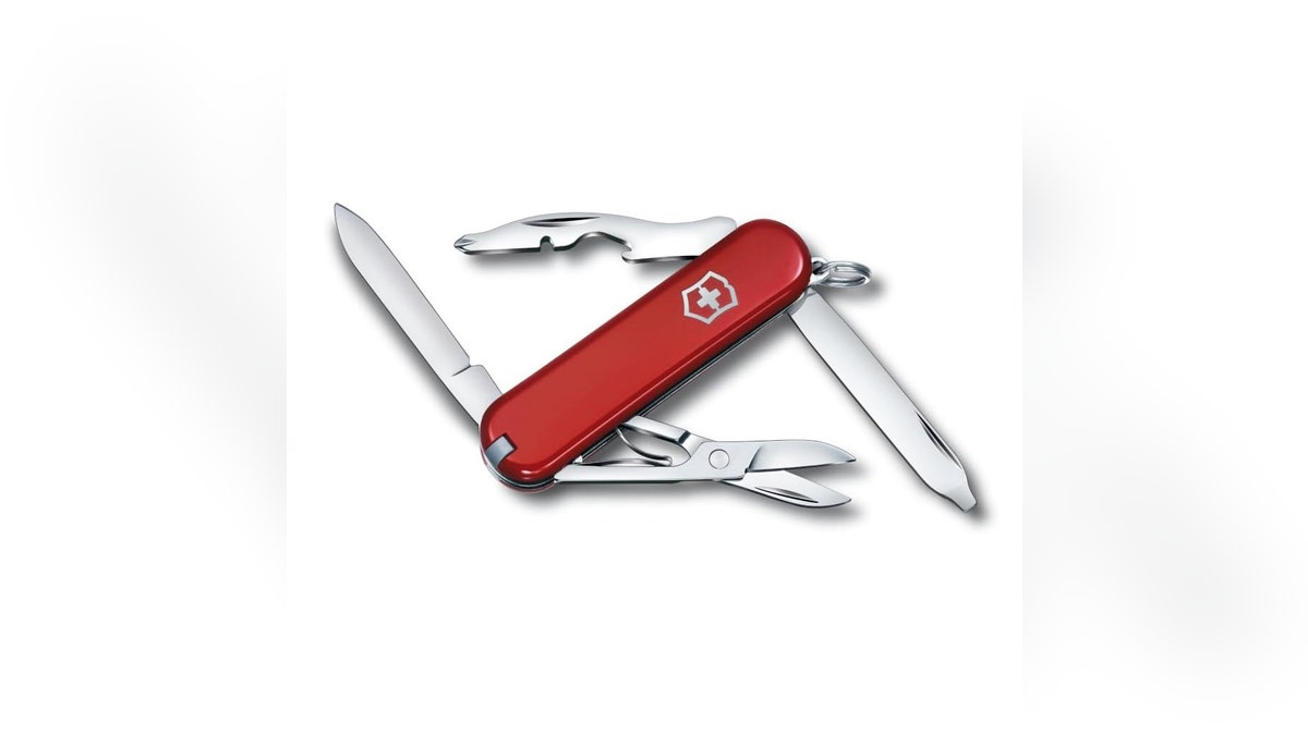 Get your dad every tool he needs with a Swiss army knife.?