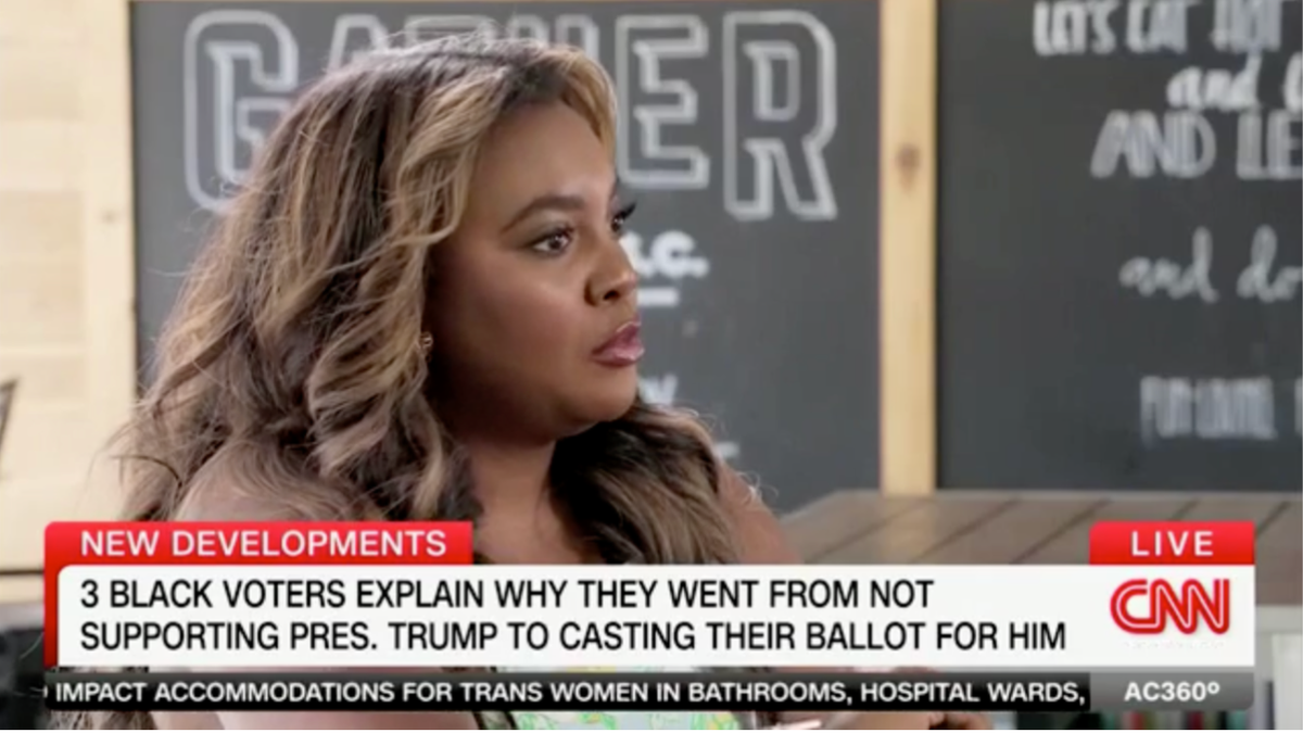 Kyasia Kraft is a young Black woman who voted against President Donald Trump in 2016 and then for him in 2020 told CNN’s Van Jones in a segment that aired Thursday on