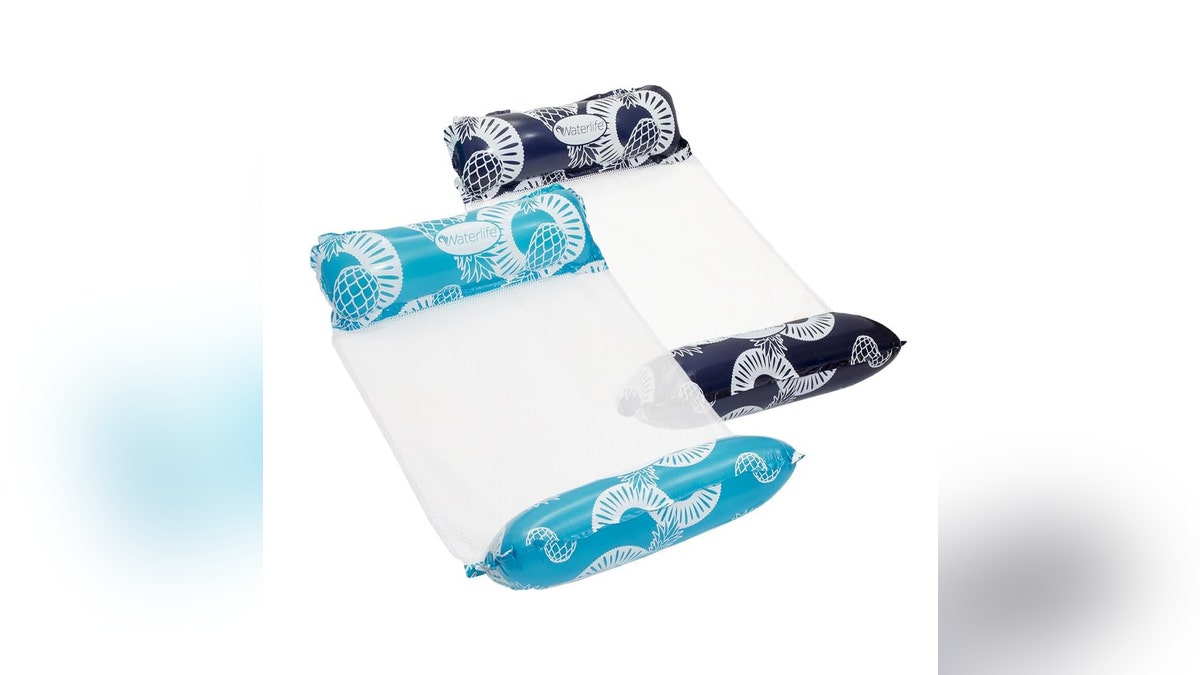 Relax in your nice cold pool with these inflatable pool hammocks.?