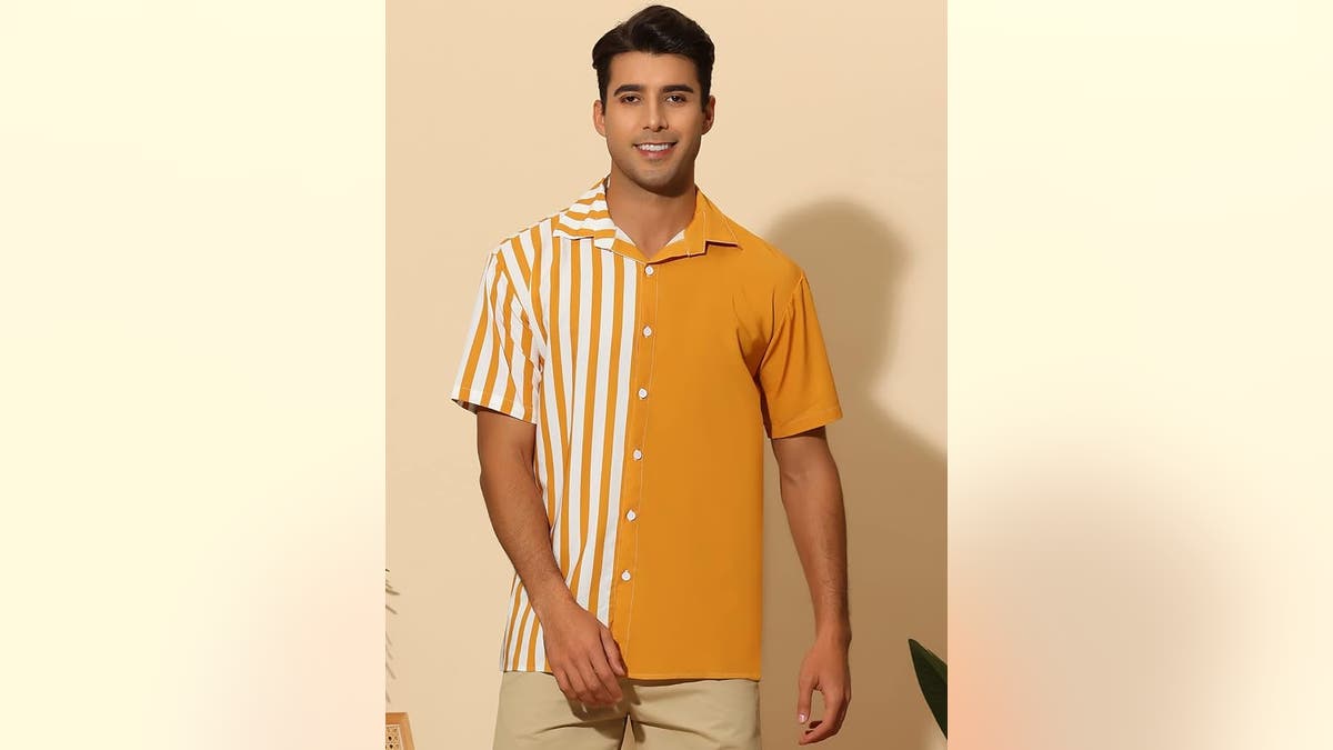This shirt is unique and stylish. 