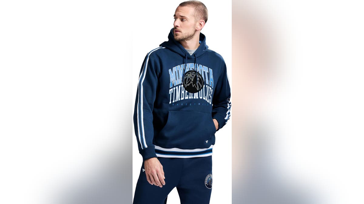 This unique sweatshirt is on the heavier side. 