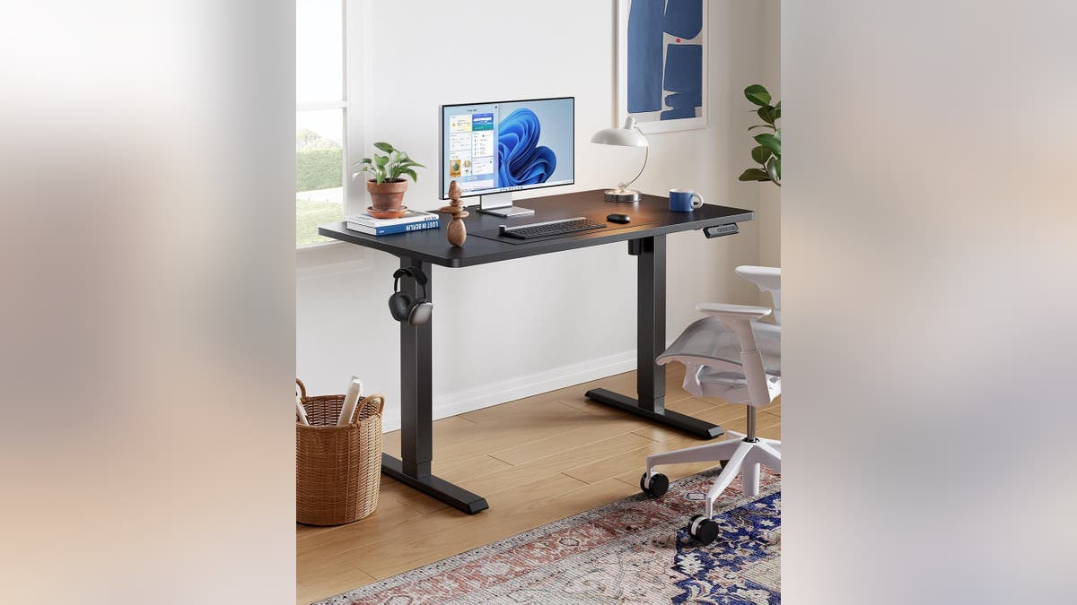 Get a raised desk for a more comfortable work experience. 