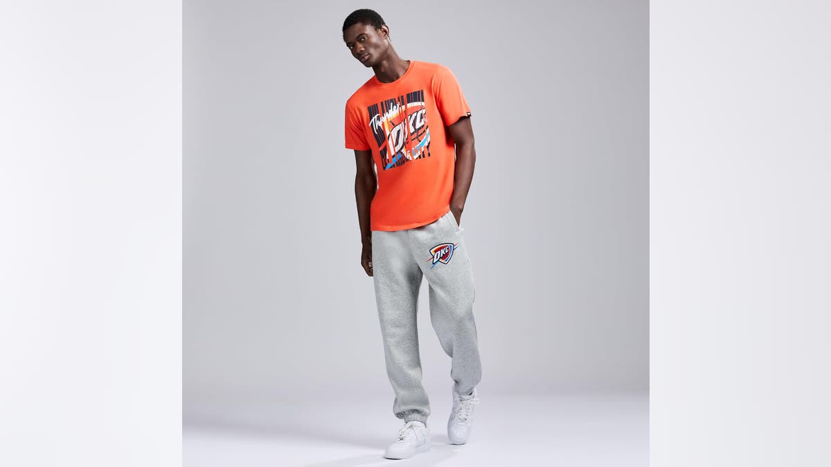 A fun, bright-colored shirt to celebrate the Thunder. 