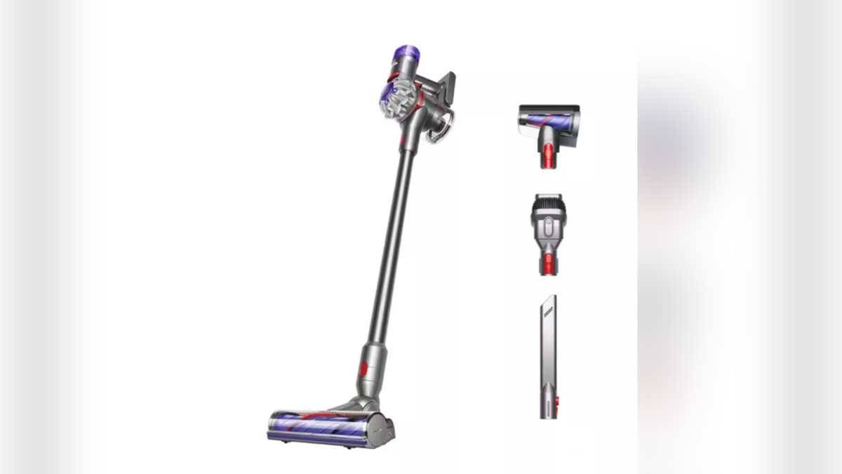 A Dyson stick vacuum is compact, lightweight and powerful.