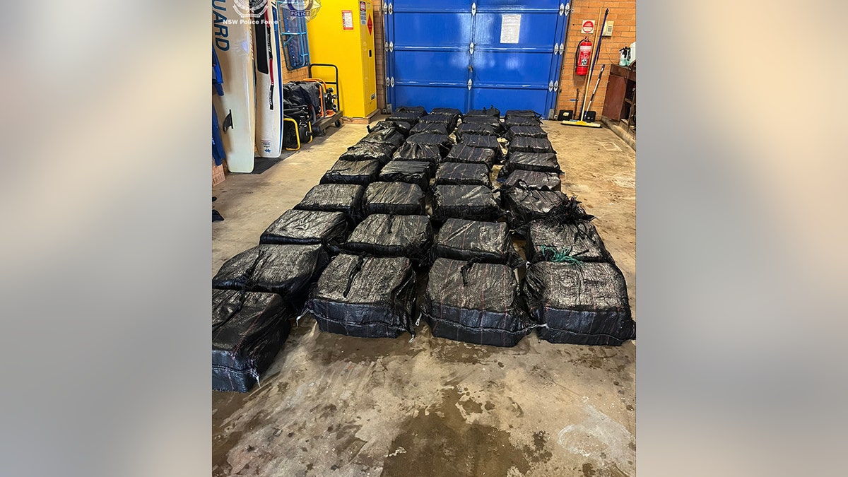 seized cocaine successful achromatic bags connected nan floor