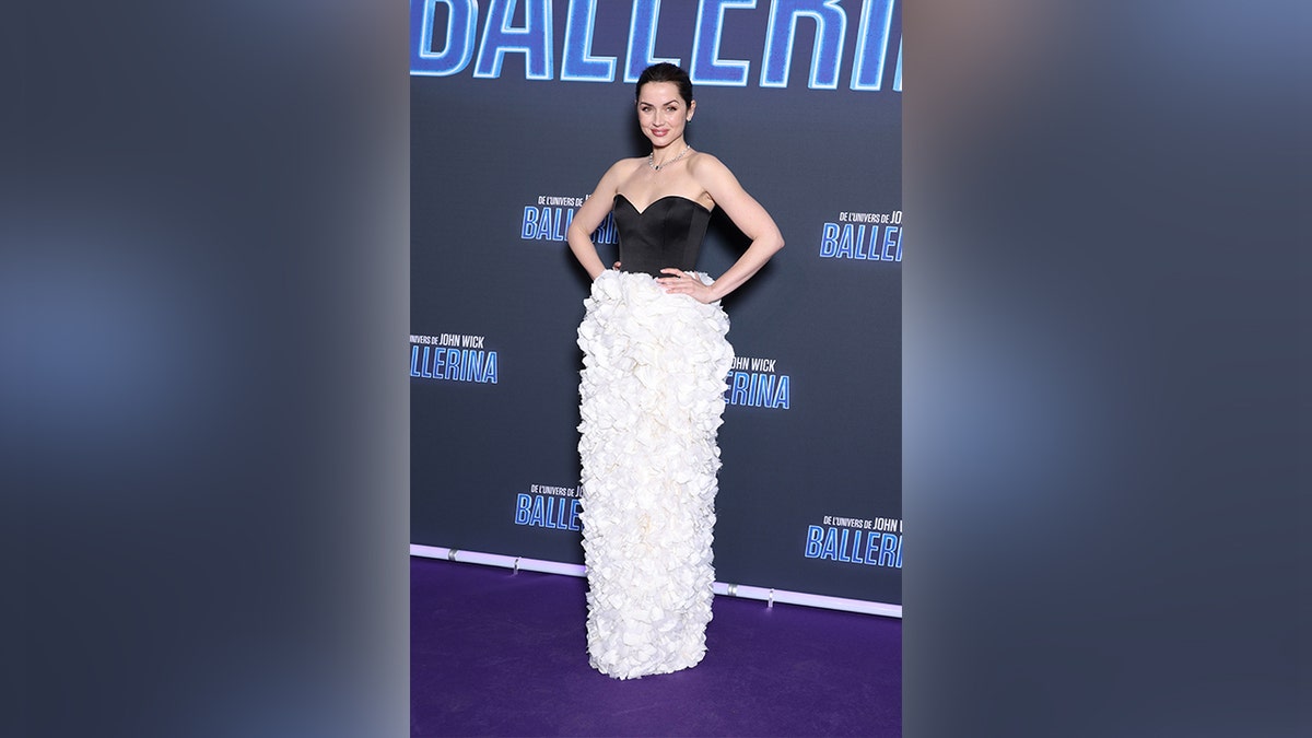 Ana de Armas at the premiere of Ballerina in Paris