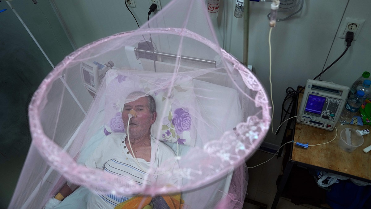 A patient infected with chikungunya
