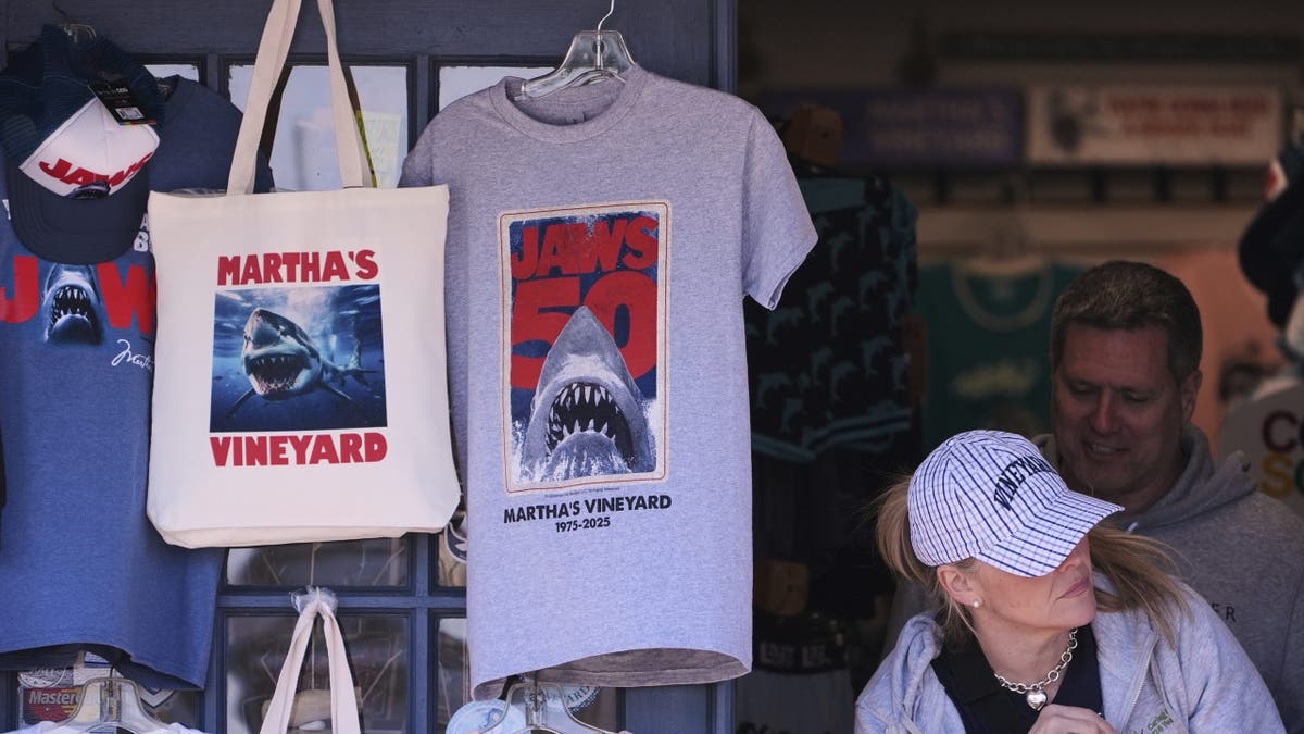 Endurance swimmer to circle Martha's Vineyard in frigid waters to protect sharks Jaws Anniversary Shark Swim