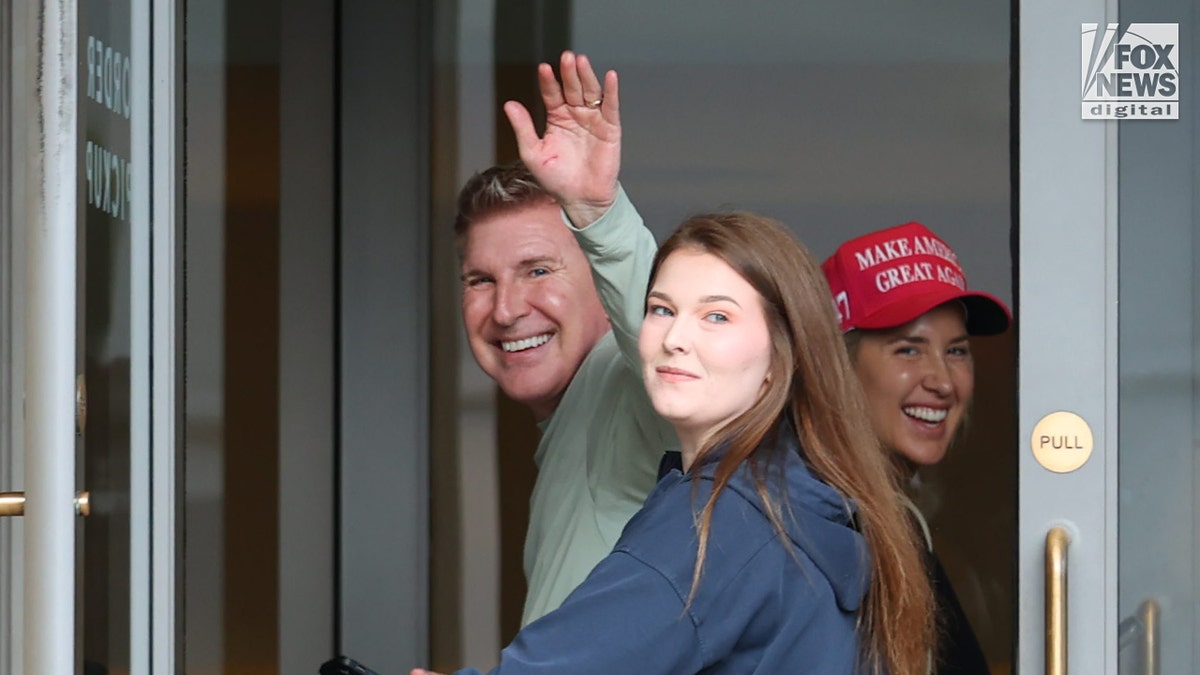 Todd Chrisley was seen for the first time since his pardon by President Donald Trump